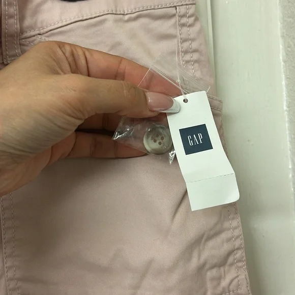 Gap NWT Pink Skinny Boyfriend Pants Cargo Pastel Size 6 Ankle Length khakis - Picture 9 of 10